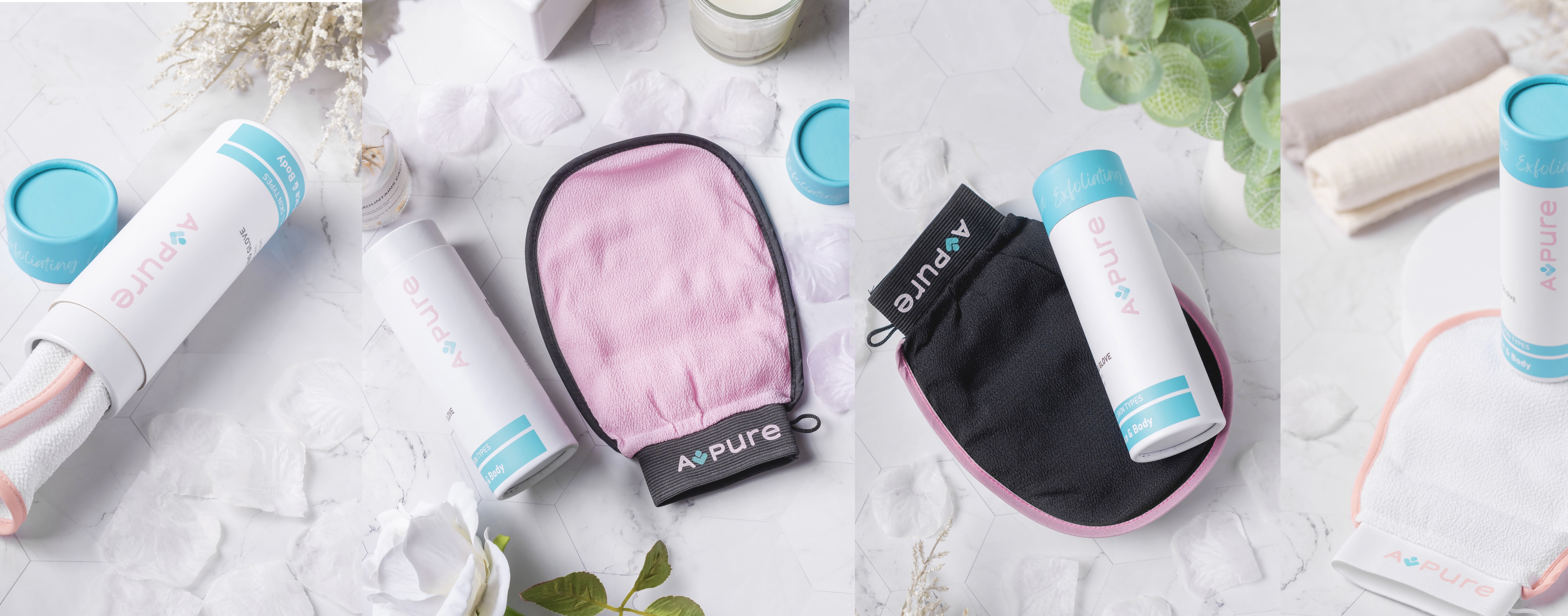 100% Viscose Exfoliating Gloves